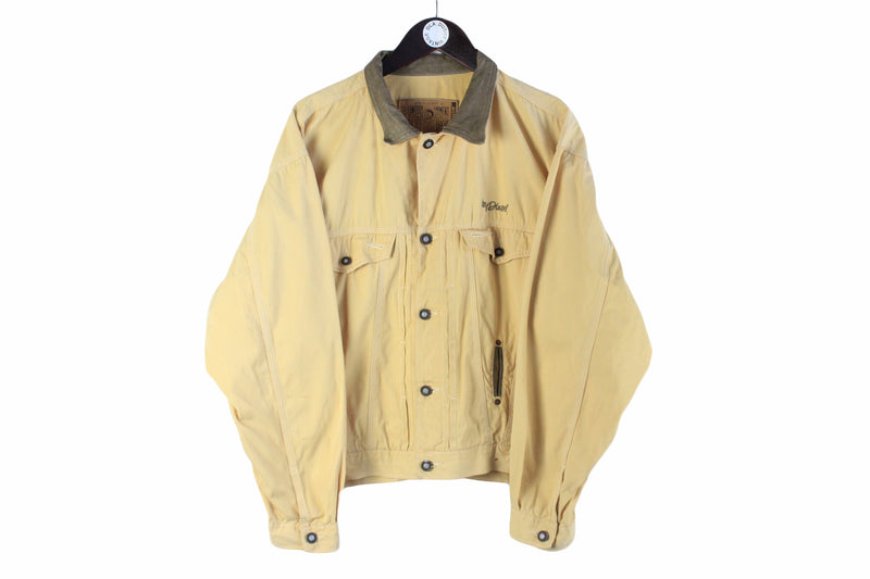 Buy online Women Yellow White Ombre Denim Jacket from jackets and blazers  and coats for Women by Showoff for ₹959 at 68% off | 2024 Limeroad.com